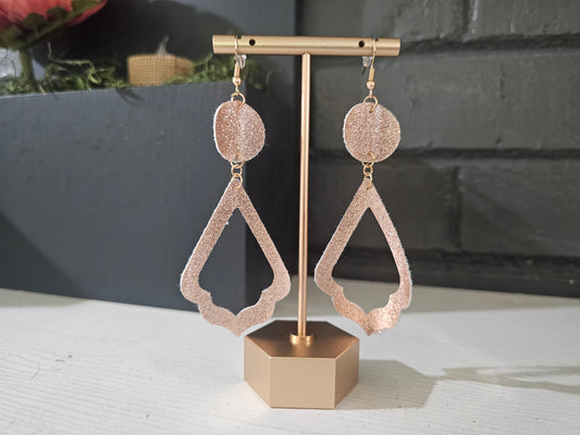 Rose Gold Sparkle Earrings